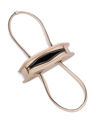 Bolsa Spaghetti Couro Adô Cor Creme Brulee