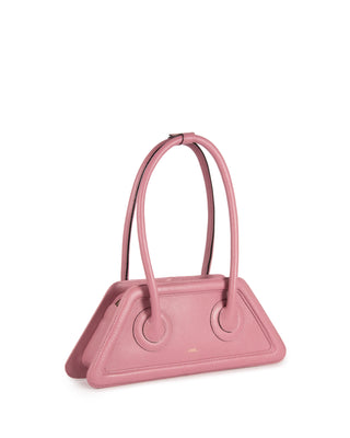 Bolsa Spaghetti Couro Adô Cor Rosa Mauve