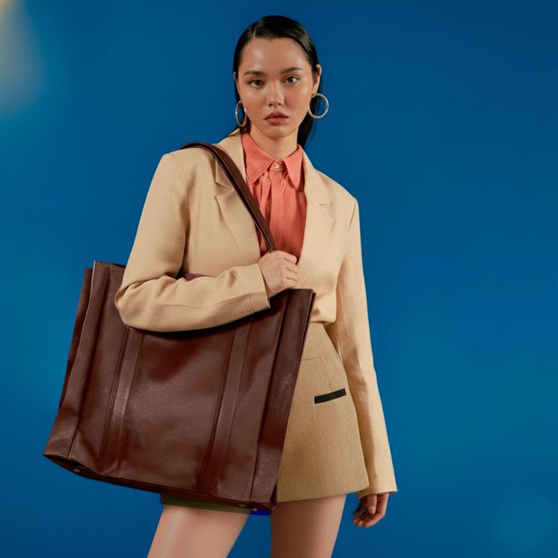 Bolsa Umbra Couro Adô Cor Marrom Cacau