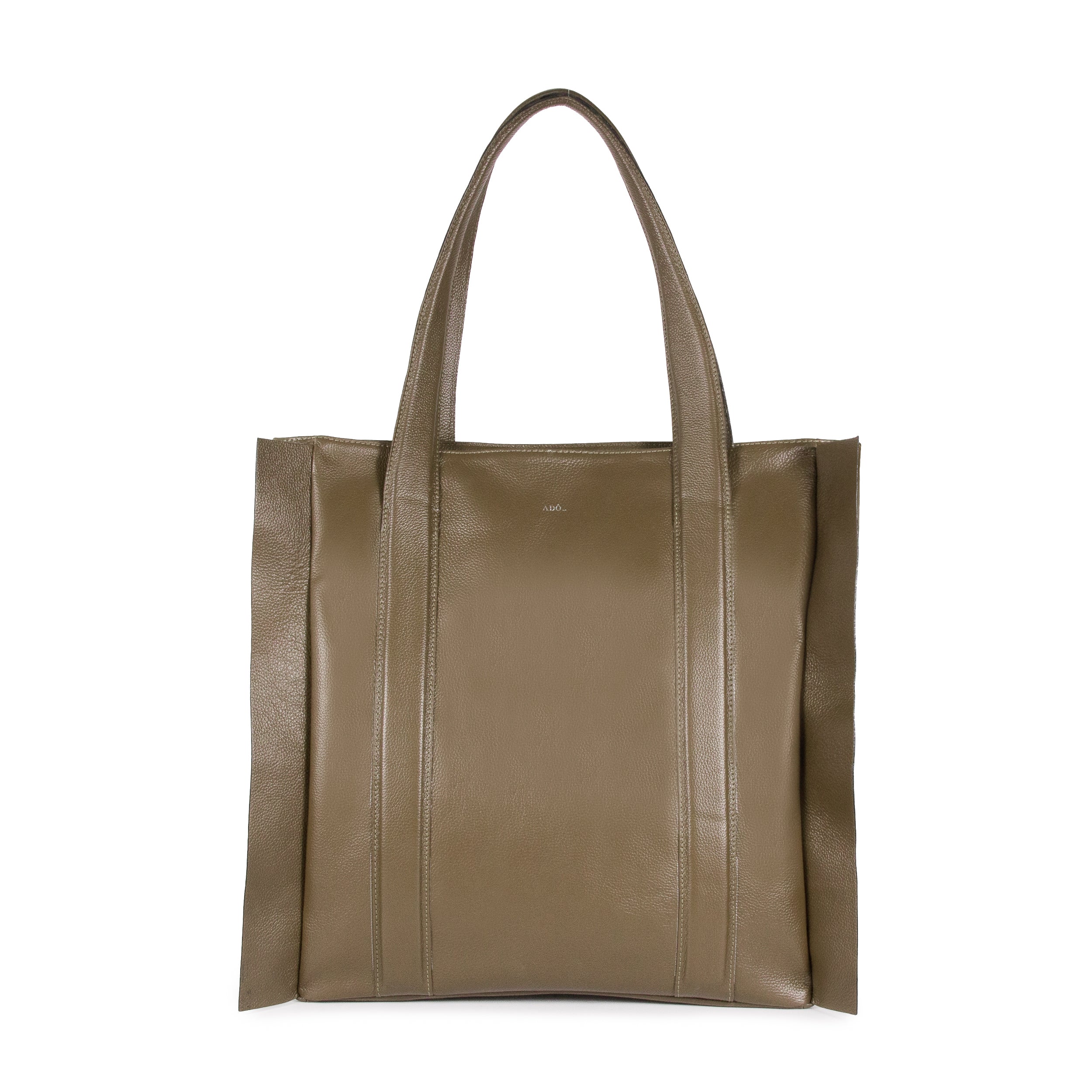 Bolsa Umbra Couro Adô Cor Cinza Fendi