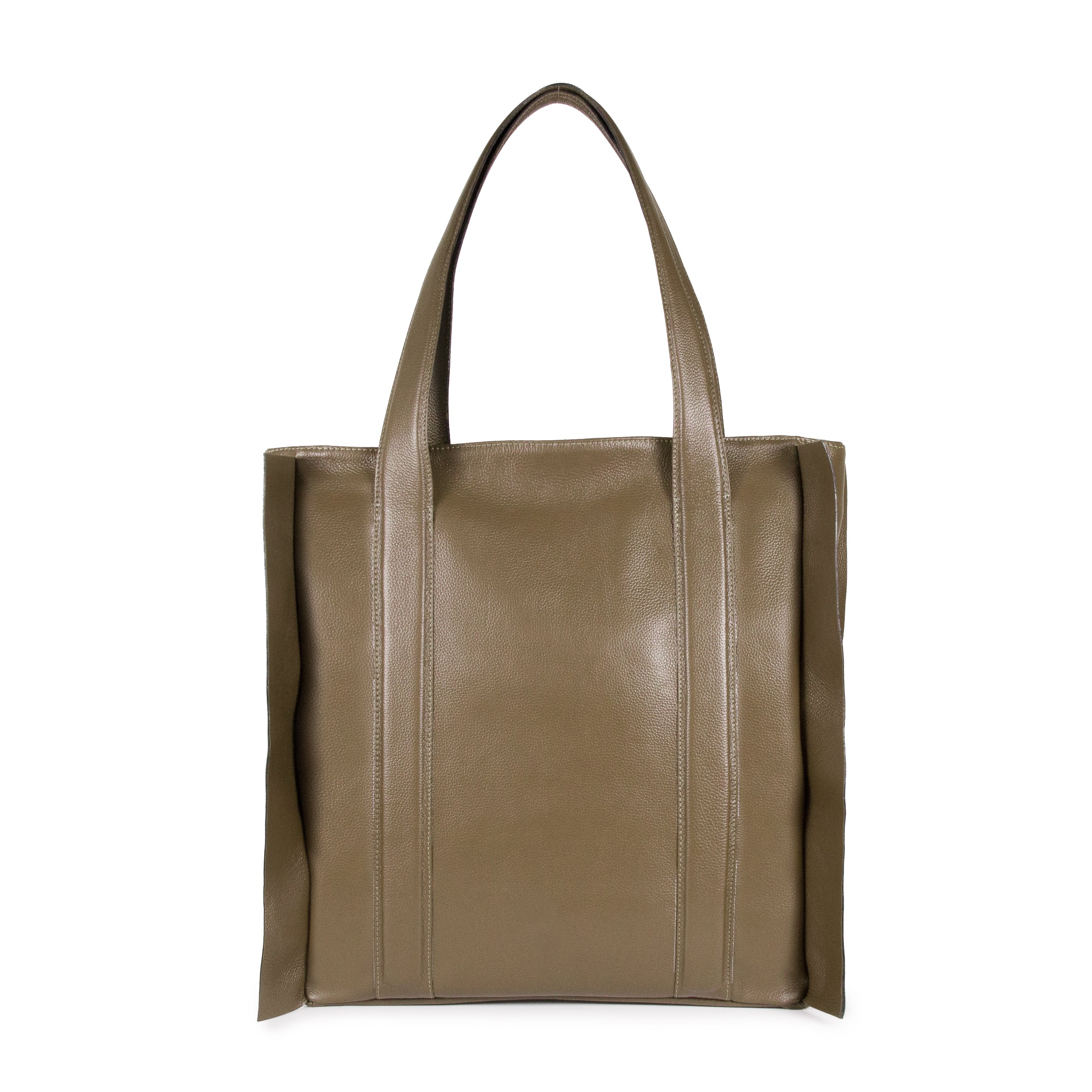 Bolsa Umbra Couro Adô Cor Cinza Fendi