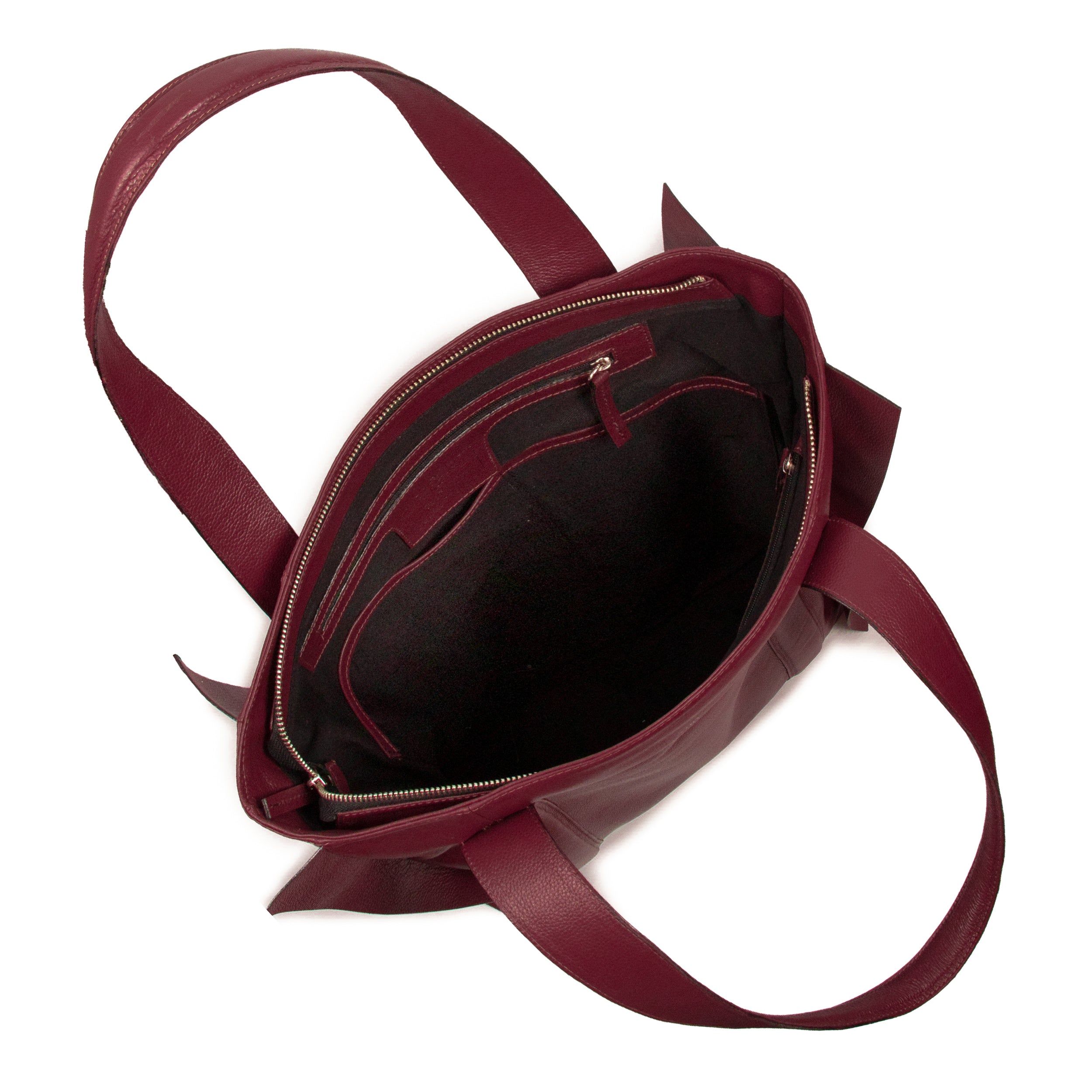 Bolsa Umbra Couro Adô Cor Framboesa