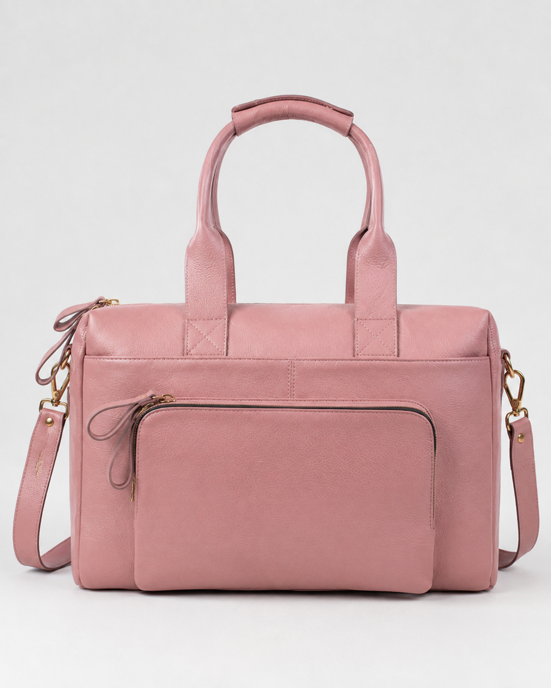 Bolsa Max Cidinha de Couro para Notebook 15" Cor Rosa Mauve
