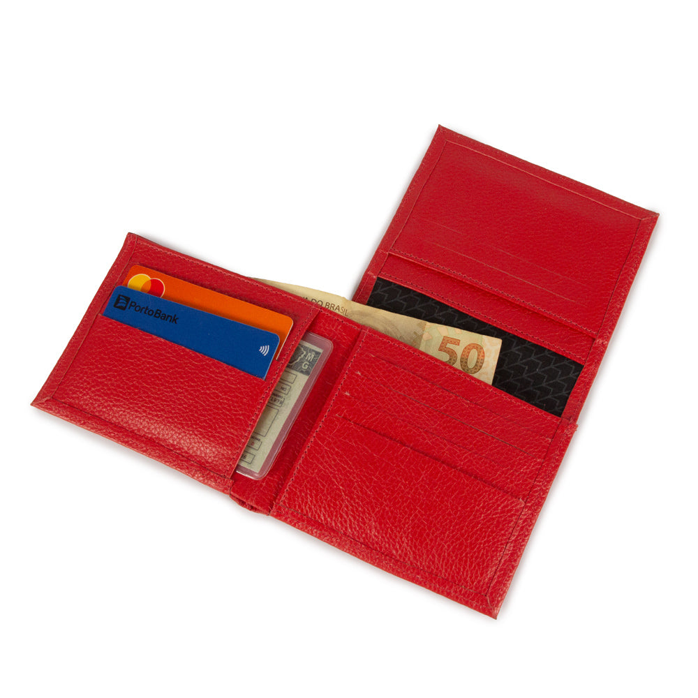 CARTEIRA BULL COR VERMELHO PAPOULA