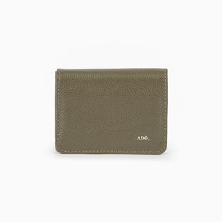 Carteira Mini Bull Couro Adô Cor Cinza Fendi