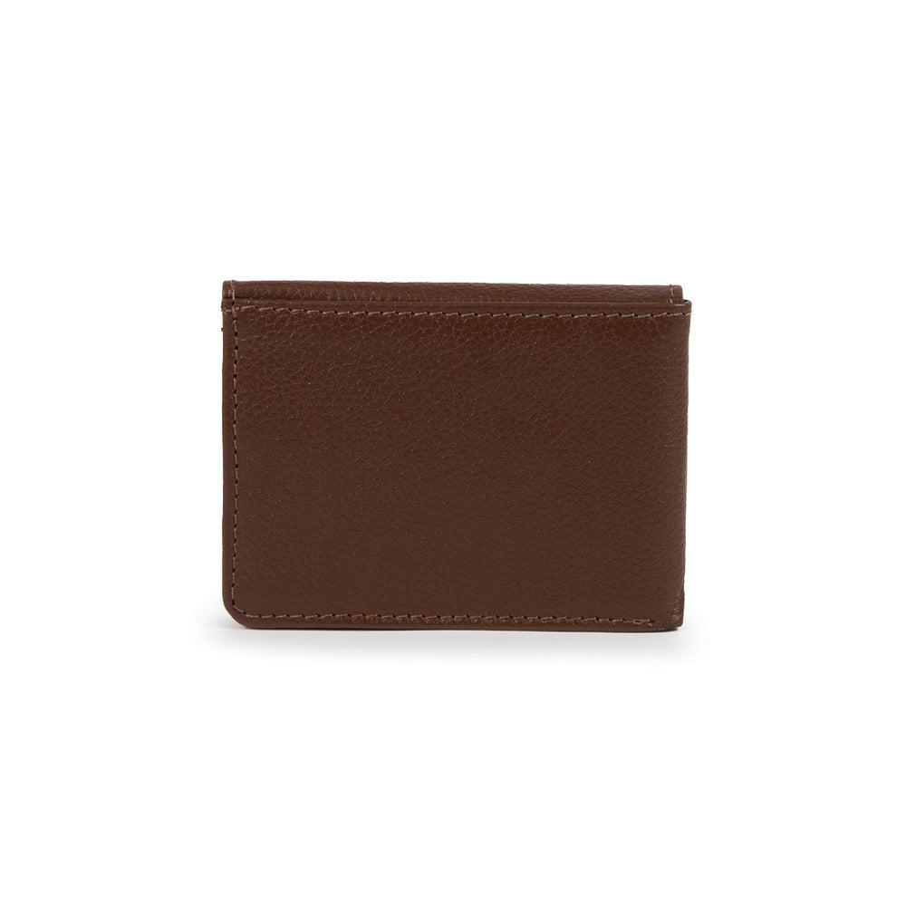 Carteira Mini Bull Couro Adô Cor Marrom Cacau