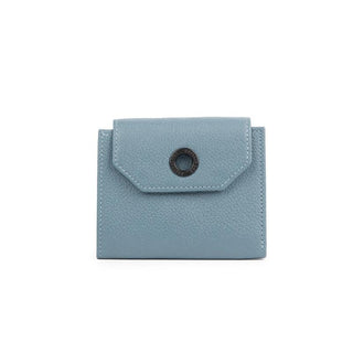 Carteira Mka p Couro Adô Cor Azul Glacial