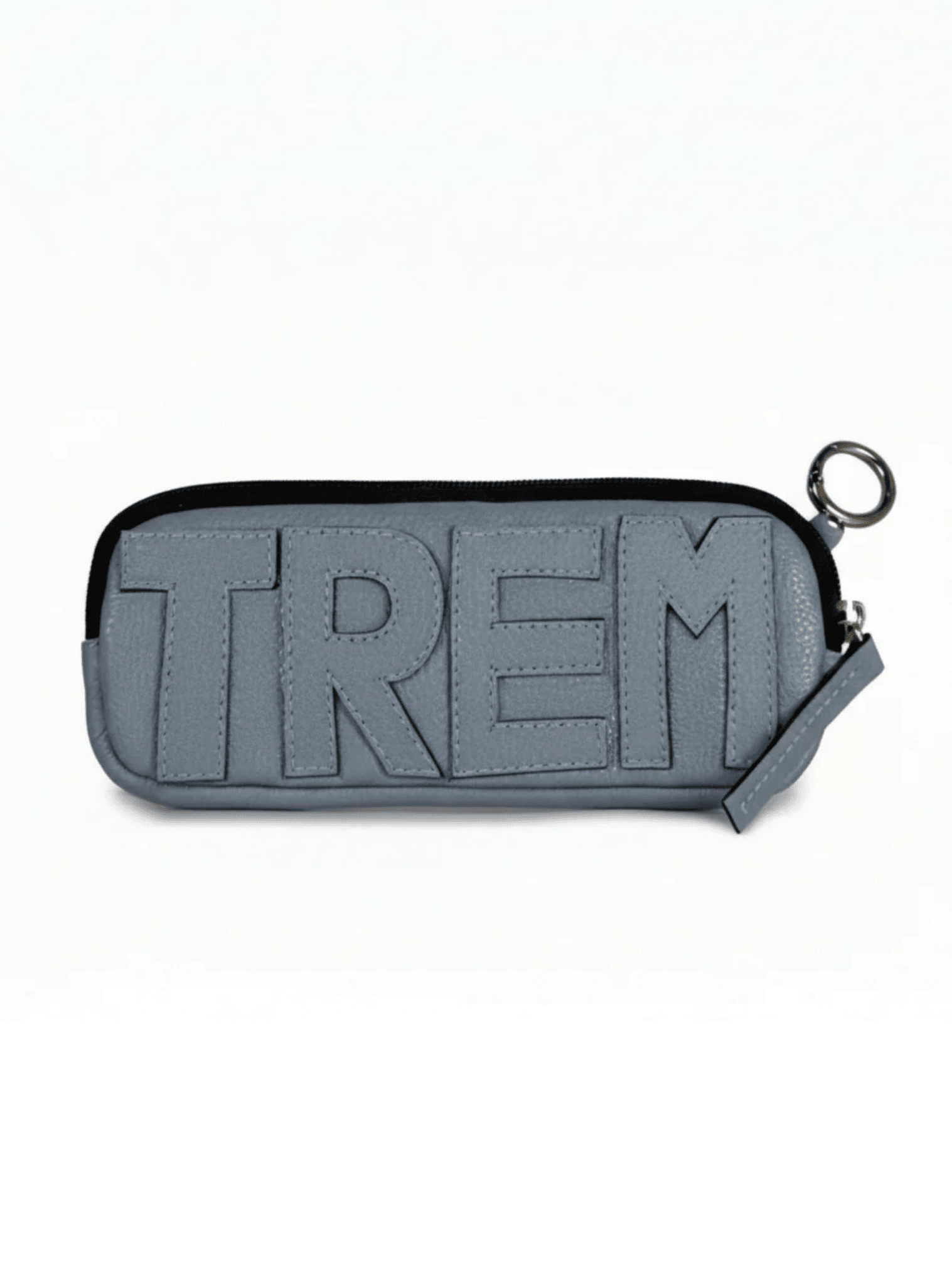 Estojo Trem Collab Made in Beaga Couro Adô  Cor Azul Glacial