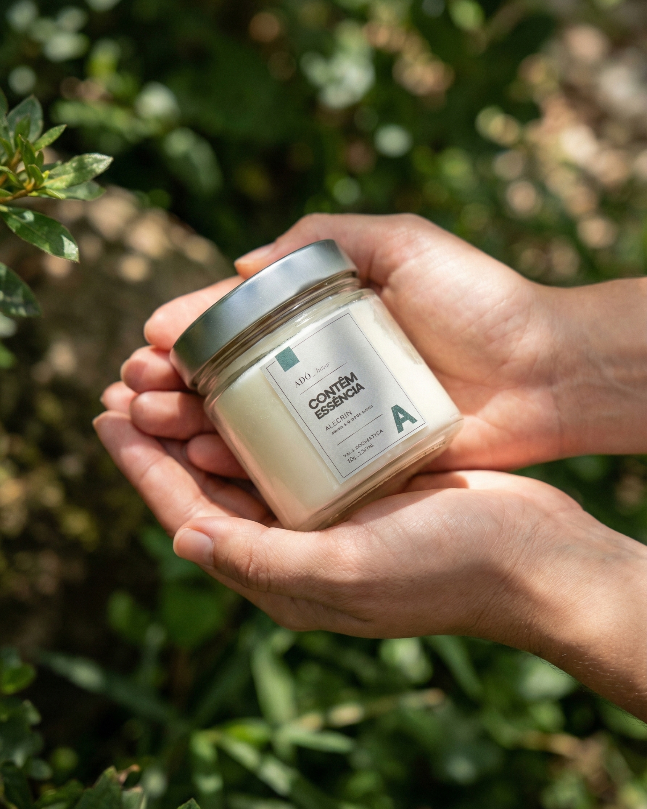 Vela Aromática Adô Alecrim – Essência Adô | 150gr