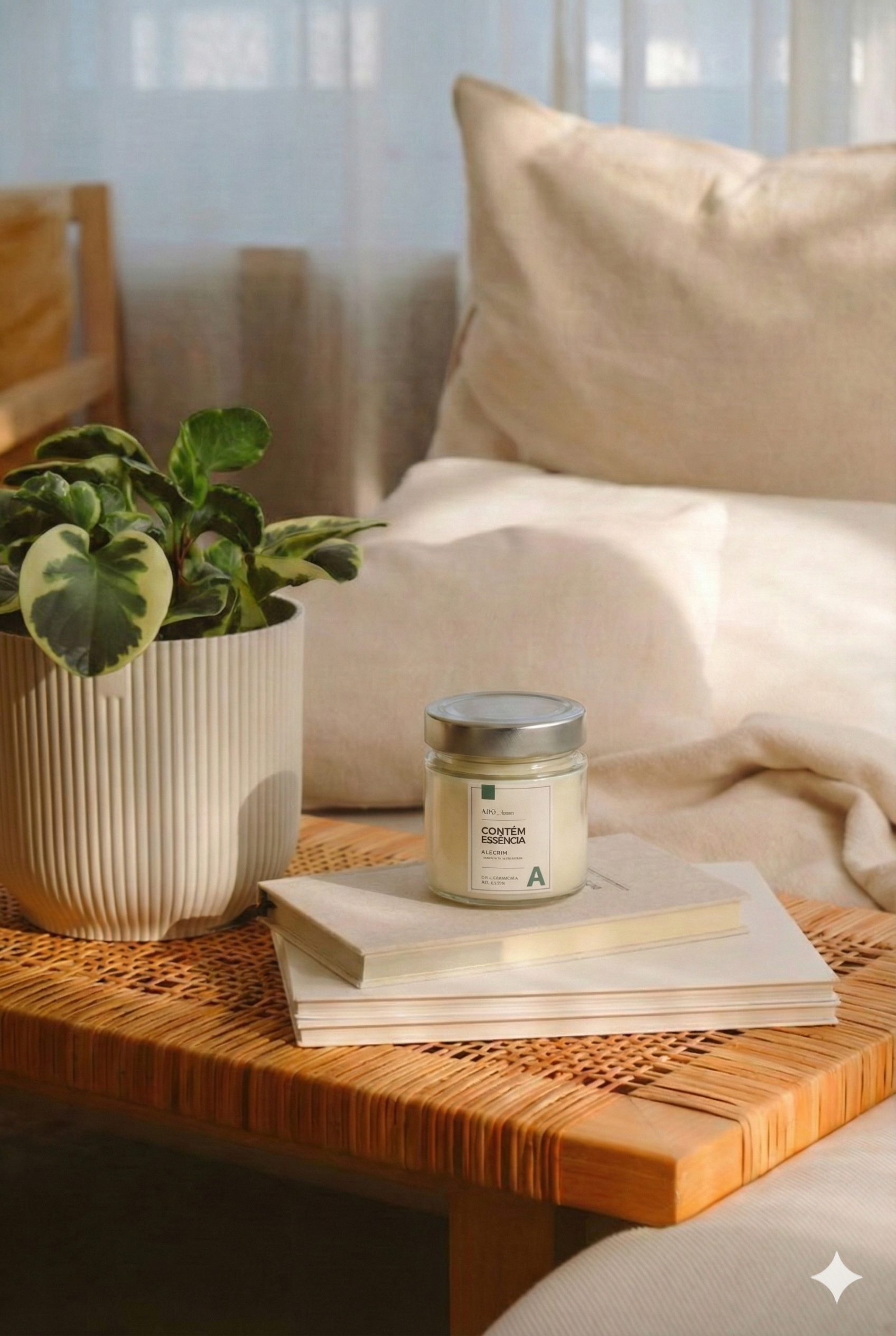 Vela Aromática Adô Alecrim – Essência Adô | 150gr