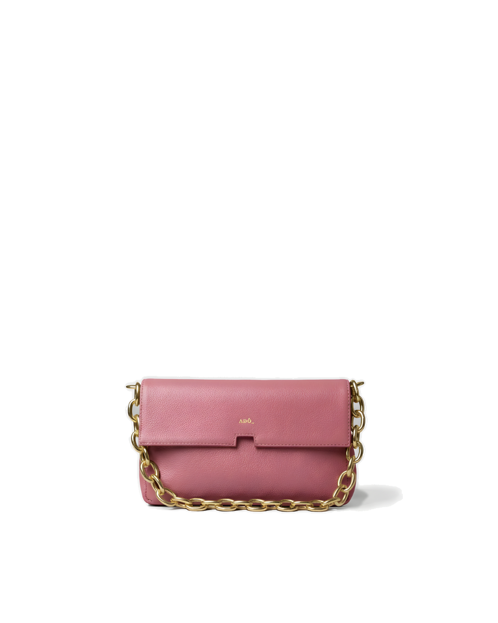 Bolsa Clutch Mandi Collab Amanda Couro Adô Cor Rosa Mauve