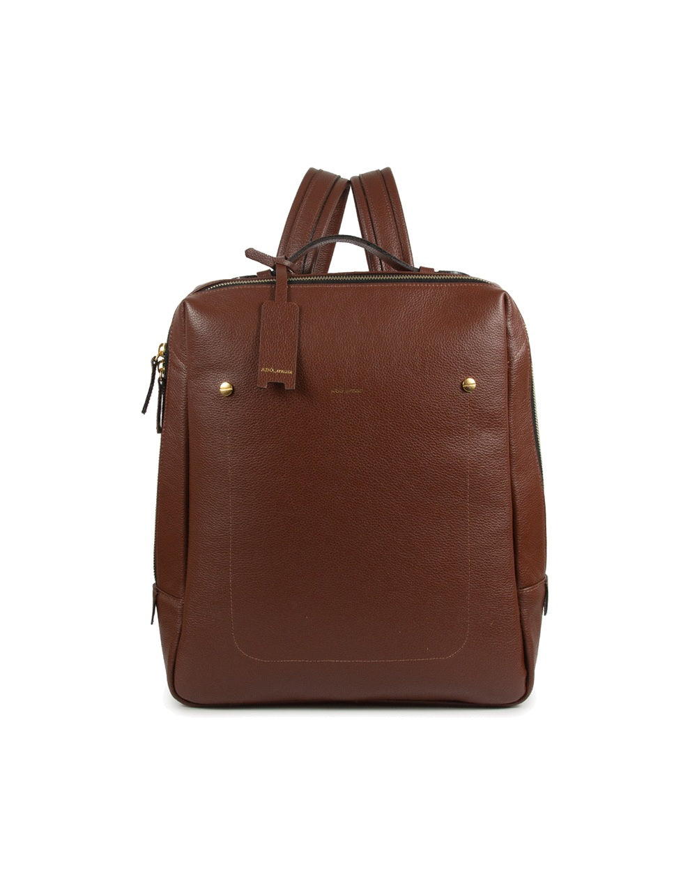 Mochila Block Grande Cor Marrom Cacau
