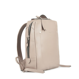 Mochila Block Grande Couro Adô Cor Creme Brulee - ADÔ