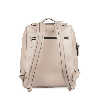 Mochila Block Grande Couro Adô Cor Creme Brulee - ADÔ
