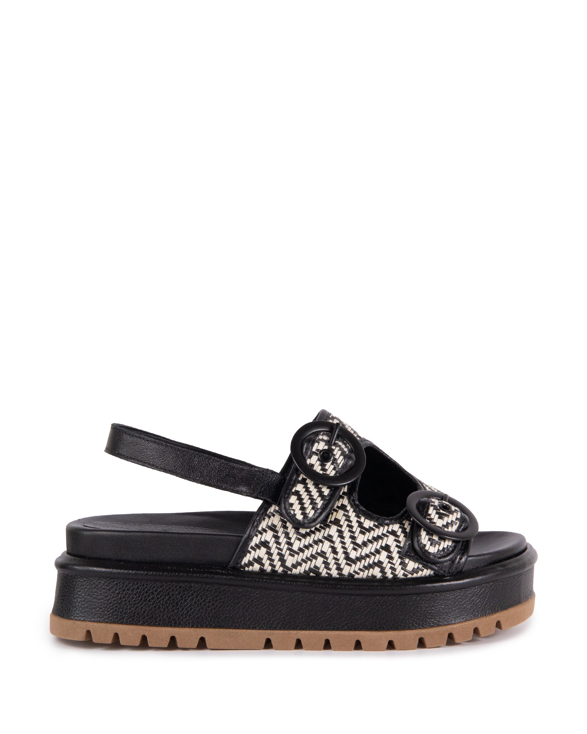 Papete Sheila Adô Couro e  Ráfia Chevron