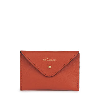 Porta Cartao Envelope Couro Adô Cor Marrom Scotch