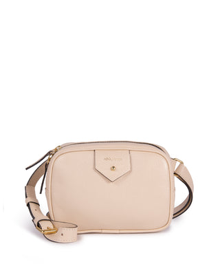 Pochete Cla Couro Adô Cor Creme Brulee