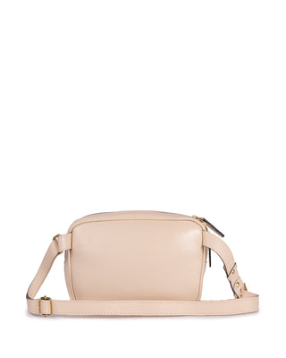 Pochete Cla Couro Adô Cor Creme Brulee