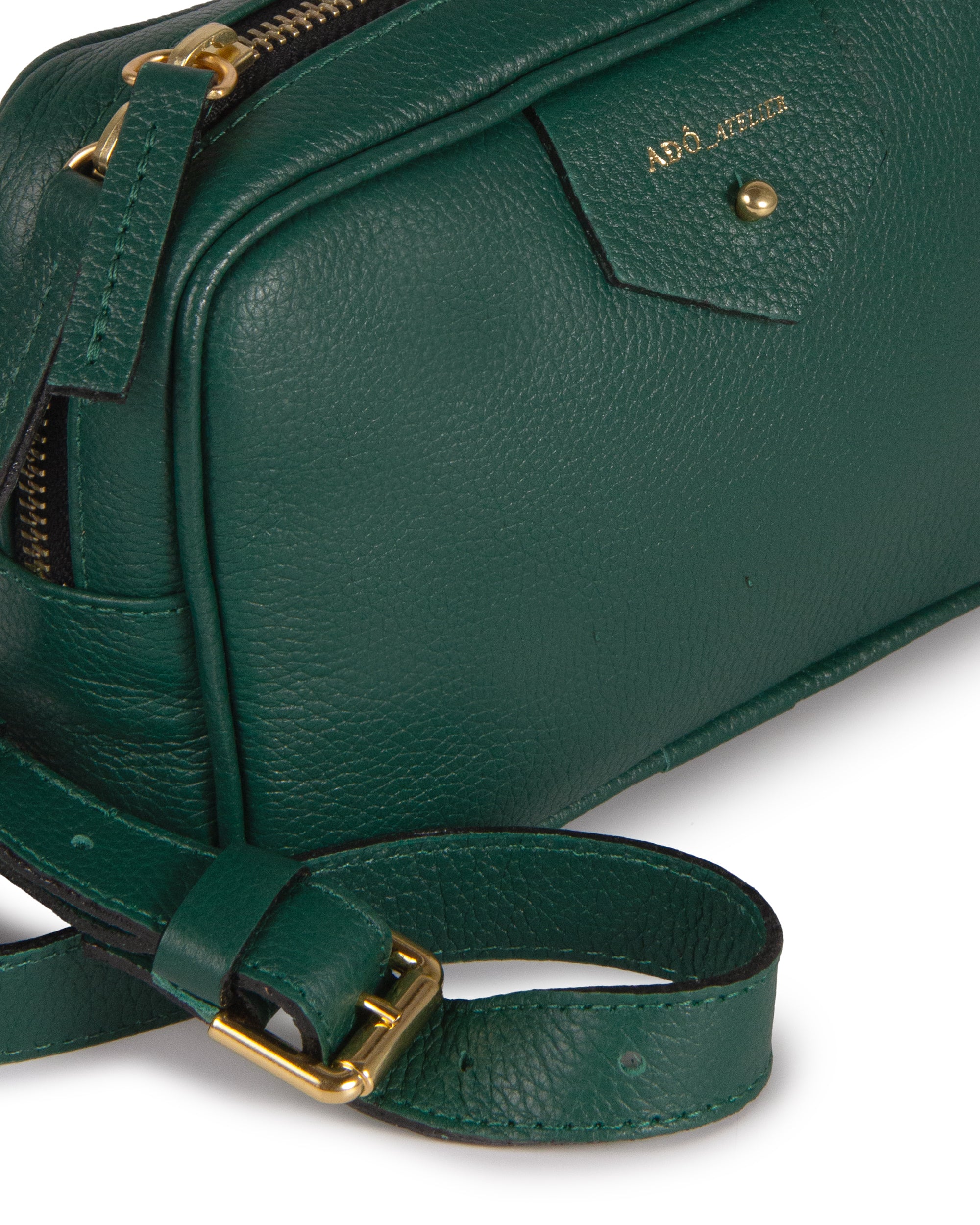 Pochete Cla Couro Adô Cor Verde Noturno