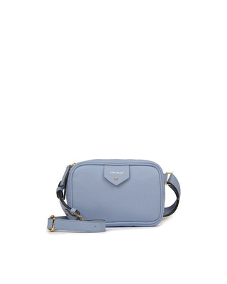 Pochete Cla Couro Adô Cor Azul Glacial