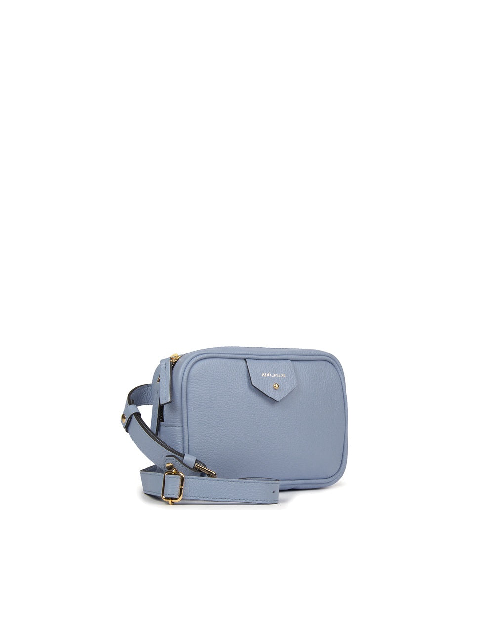 Pochete Cla Couro Adô Cor Azul Glacial
