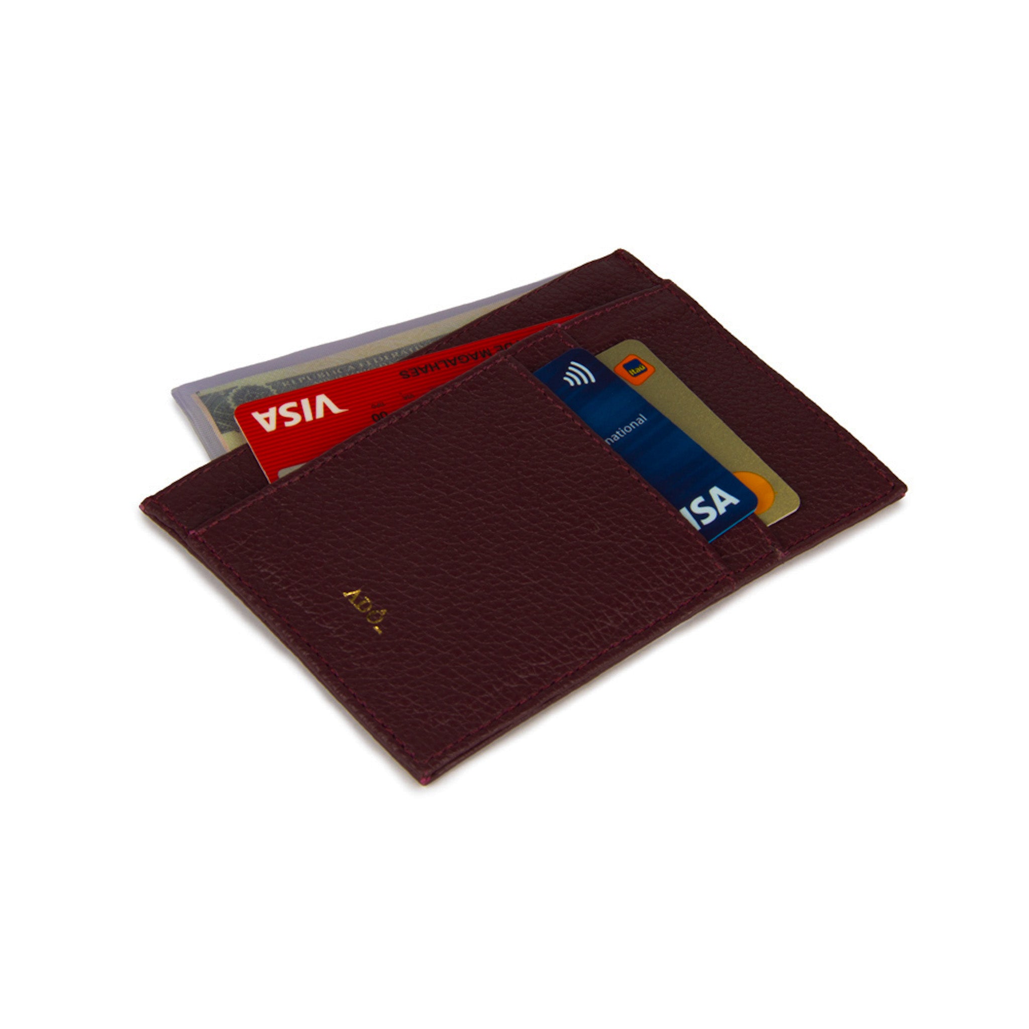 Kit Presente 4 Porta Cartão Couro Pocket