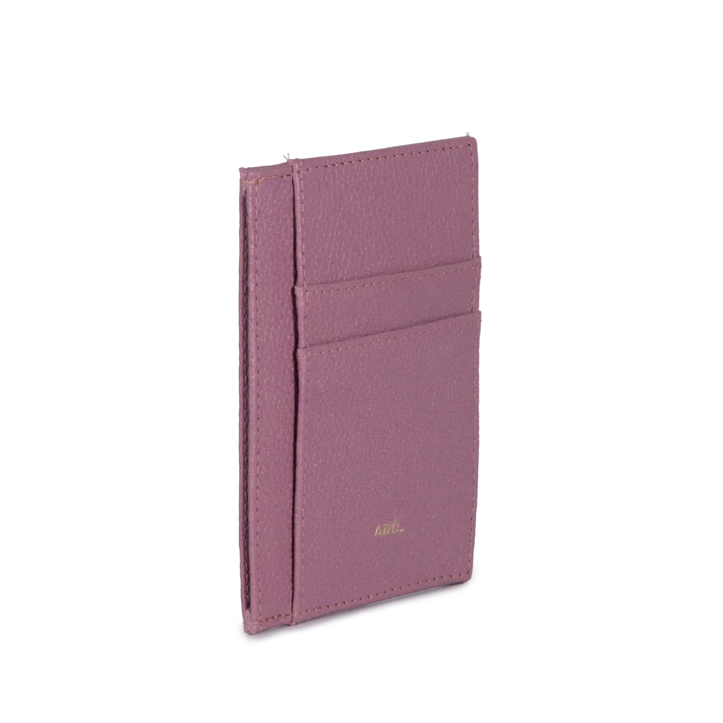 Porta Cartao Pocket Couro Adô Cor Rosa Mauve