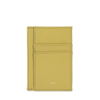 PORTA CARTAO POCKET COURO ADÔ COR VERDE PISTACHE