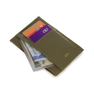 Porta Cartao Pocket Couro Adô Cor Cinza Fendi