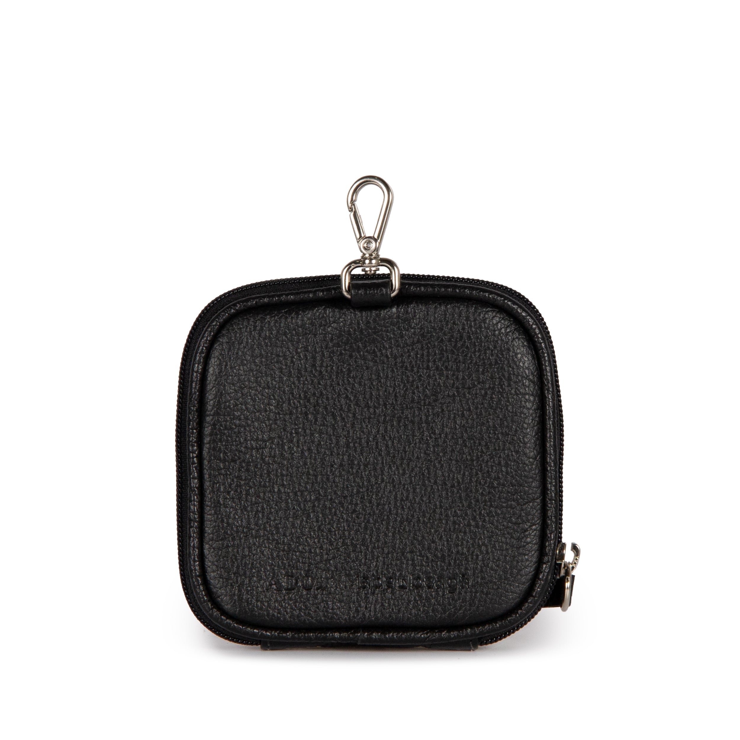 Bolsinha Mapa Collab Made in Beaga Couro Adô  Cor Preto