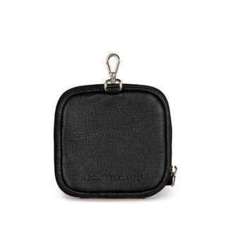 Bolsinha Mapa Collab Made in Beaga Couro Adô  Cor Preto