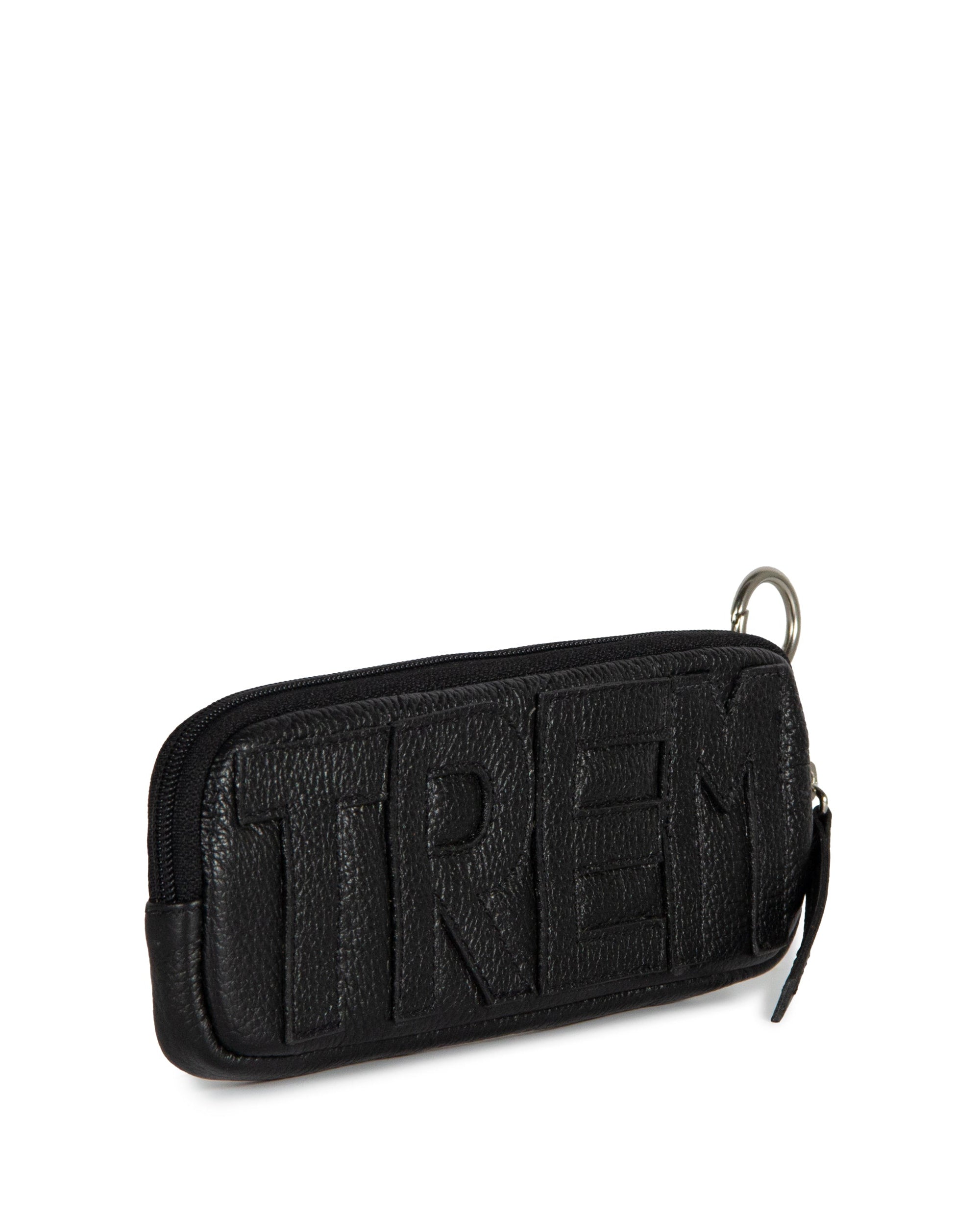 Estojo Trem Collab Made in Beaga Couro Adô  Cor Preto