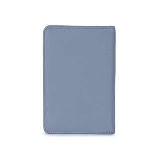 Porta Passaporte Couro Adô Cor Azul Glacial