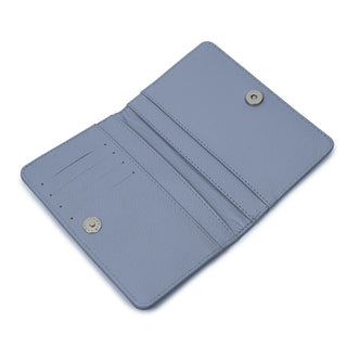 Porta Passaporte Couro Adô Cor Azul Glacial