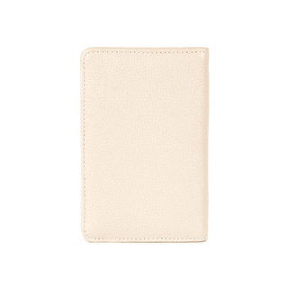 Porta Passaporte Couro Adô Cor Creme Brulee