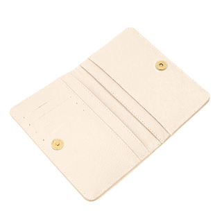 Porta Passaporte Couro Adô Cor Creme Brulee