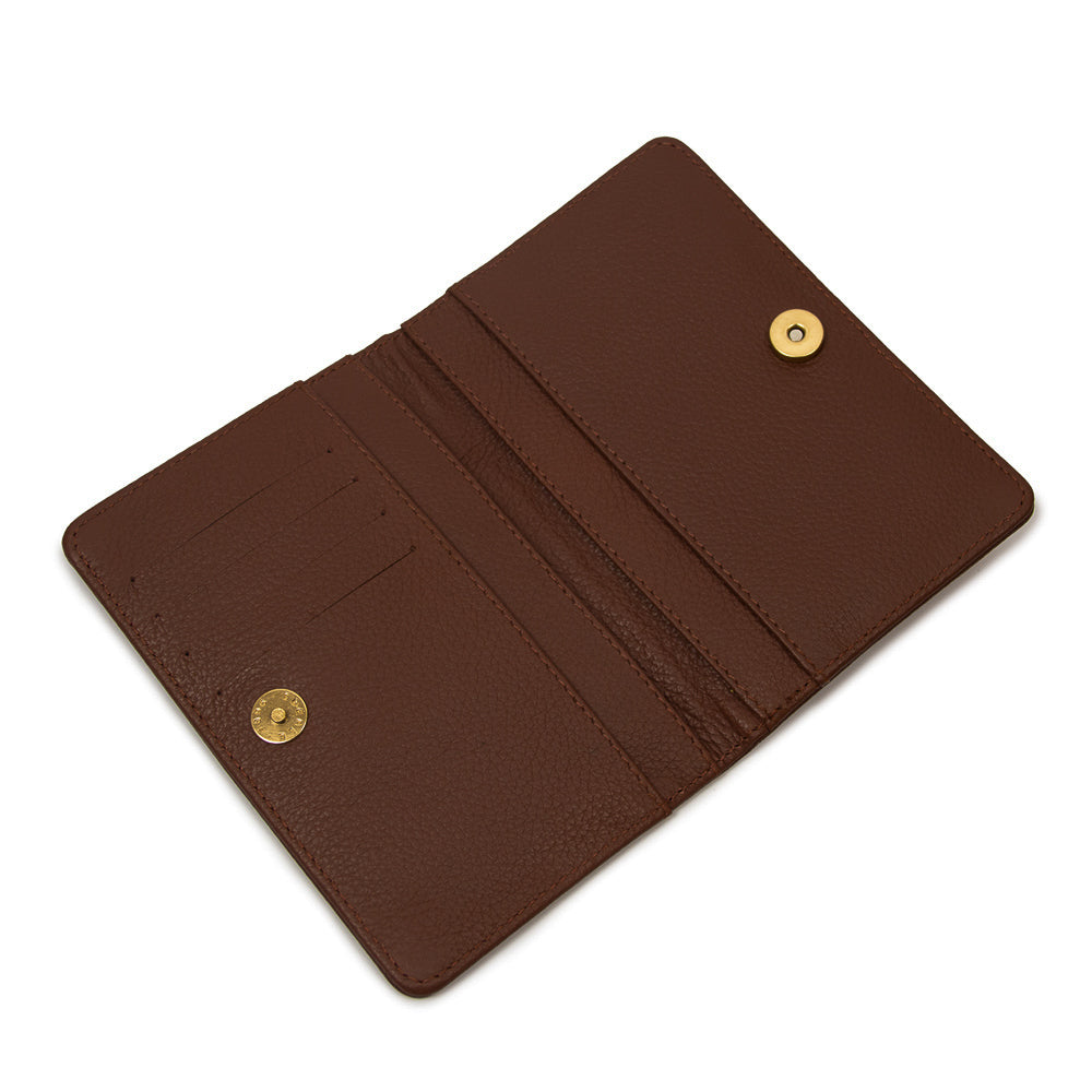 Porta Passaporte Couro Adô Cor Marrom Cacau