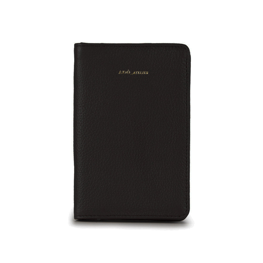 Porta Passaporte Couro Adô Cor Preto