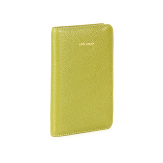 Porta Passaporte Couro Adô  Cor Verde Pistache