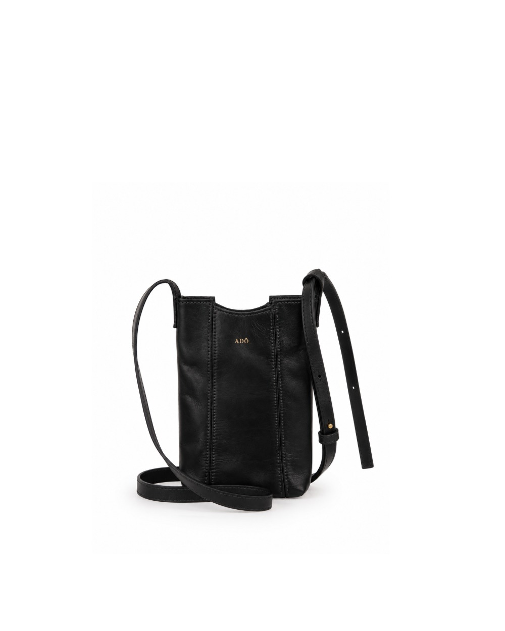 Bolsa Porta Celular Couro Adô Cor Preto