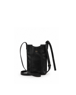 Bolsa Porta Celular Couro Adô Cor Preto