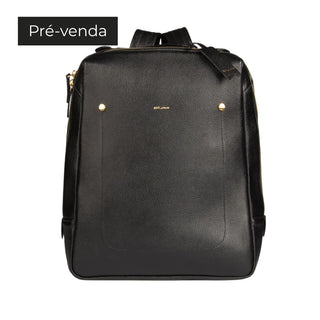 MOCHILA BLOCK GRANDE COURO ADÔ COR PRETO