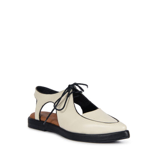 Sapato Cindy Couro Adô Cor Off White