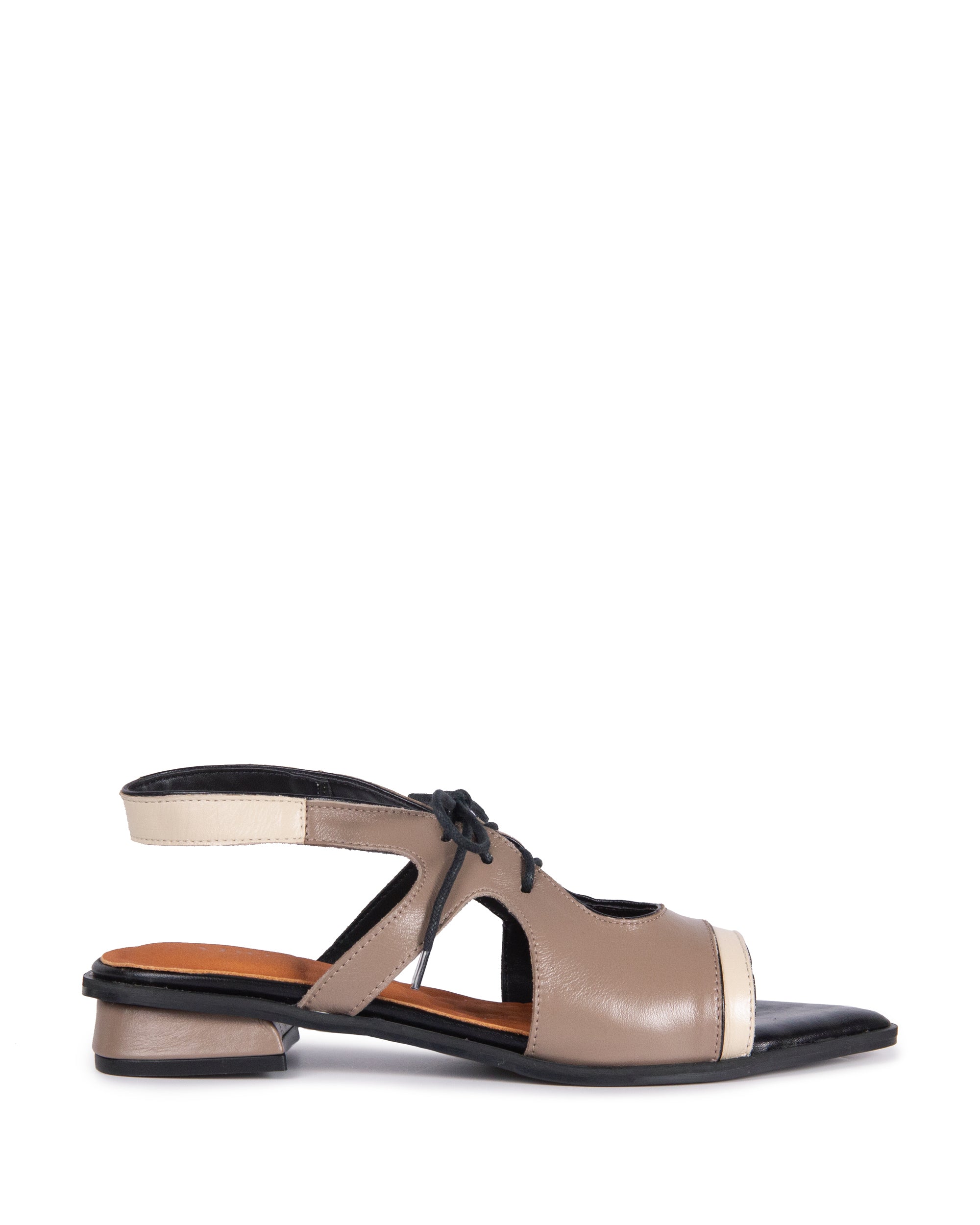 SANDALIA MONA COURO ADÔ COR CINZA FENDI