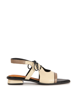 SANDALIA MONA COURO ADÔ COR OFF WHITE