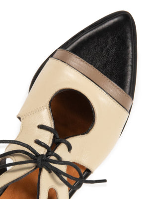 SANDALIA MONA COURO ADÔ COR OFF WHITE