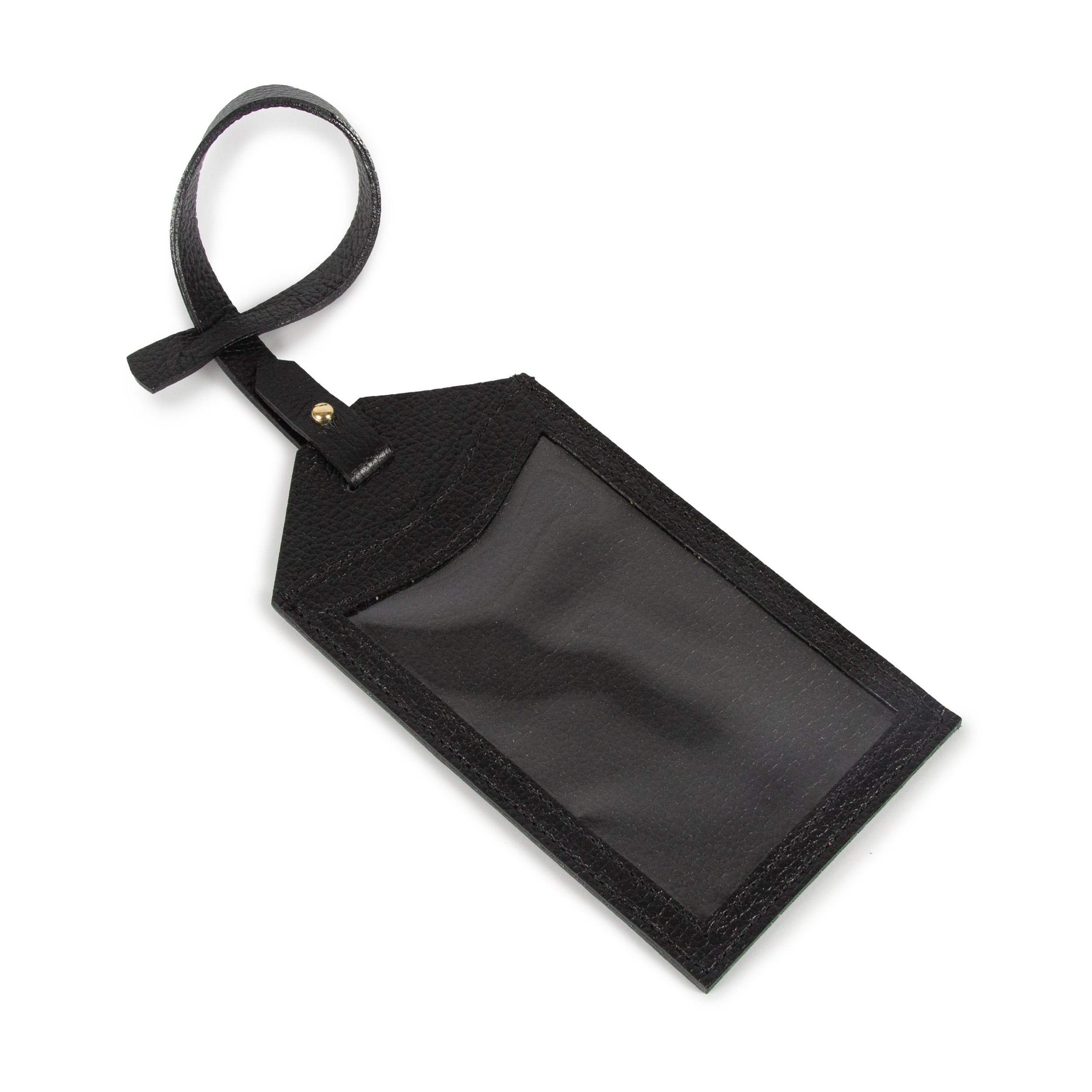 TAG DE MALA COURO ADÔ COR PRETO