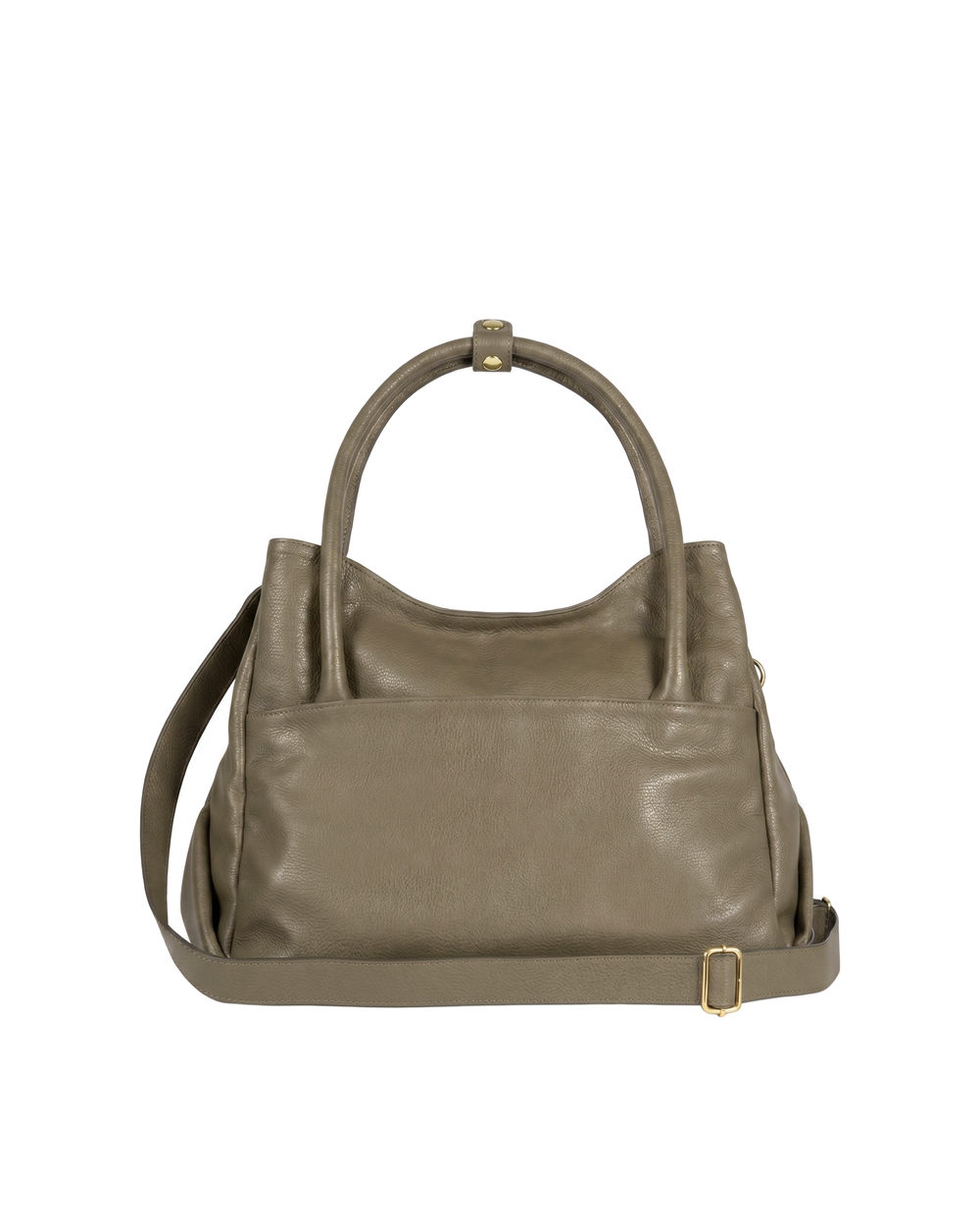 Bolsa Collab Amanda Média Couro Adô Cor Cinza Fendi
