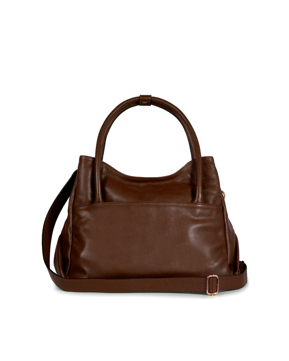 Bolsa Collab Amanda Média Couro Adô Cor Marrom Cacau