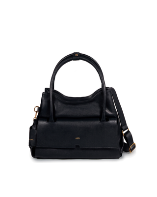 Bolsa Collab Amanda Média Couro Adô Cor Preto
